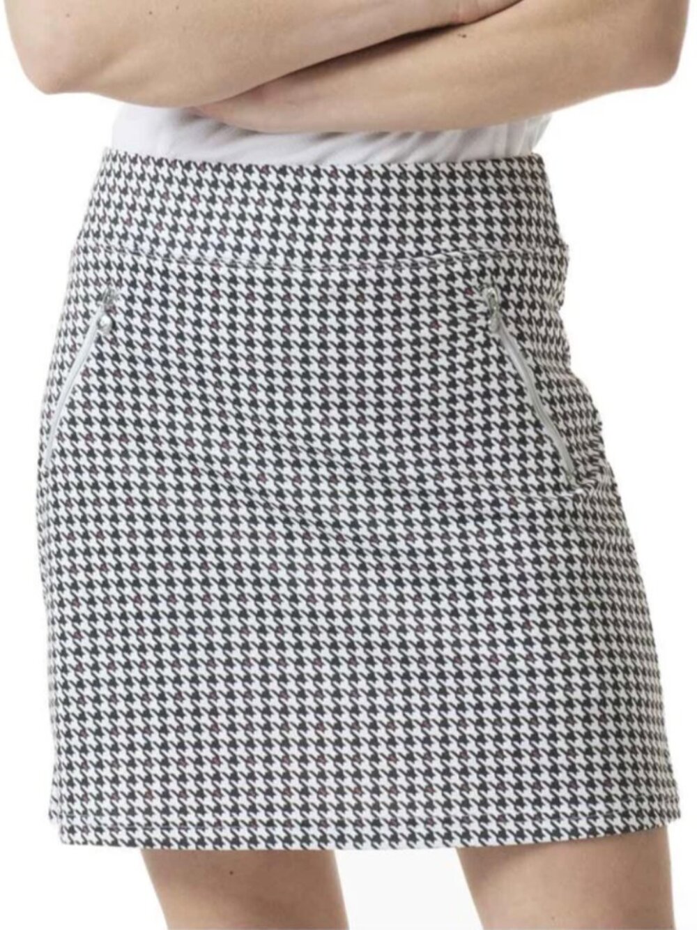 NWT Daily Sports Check Collection: Fay Houndstooth Skort Size L New